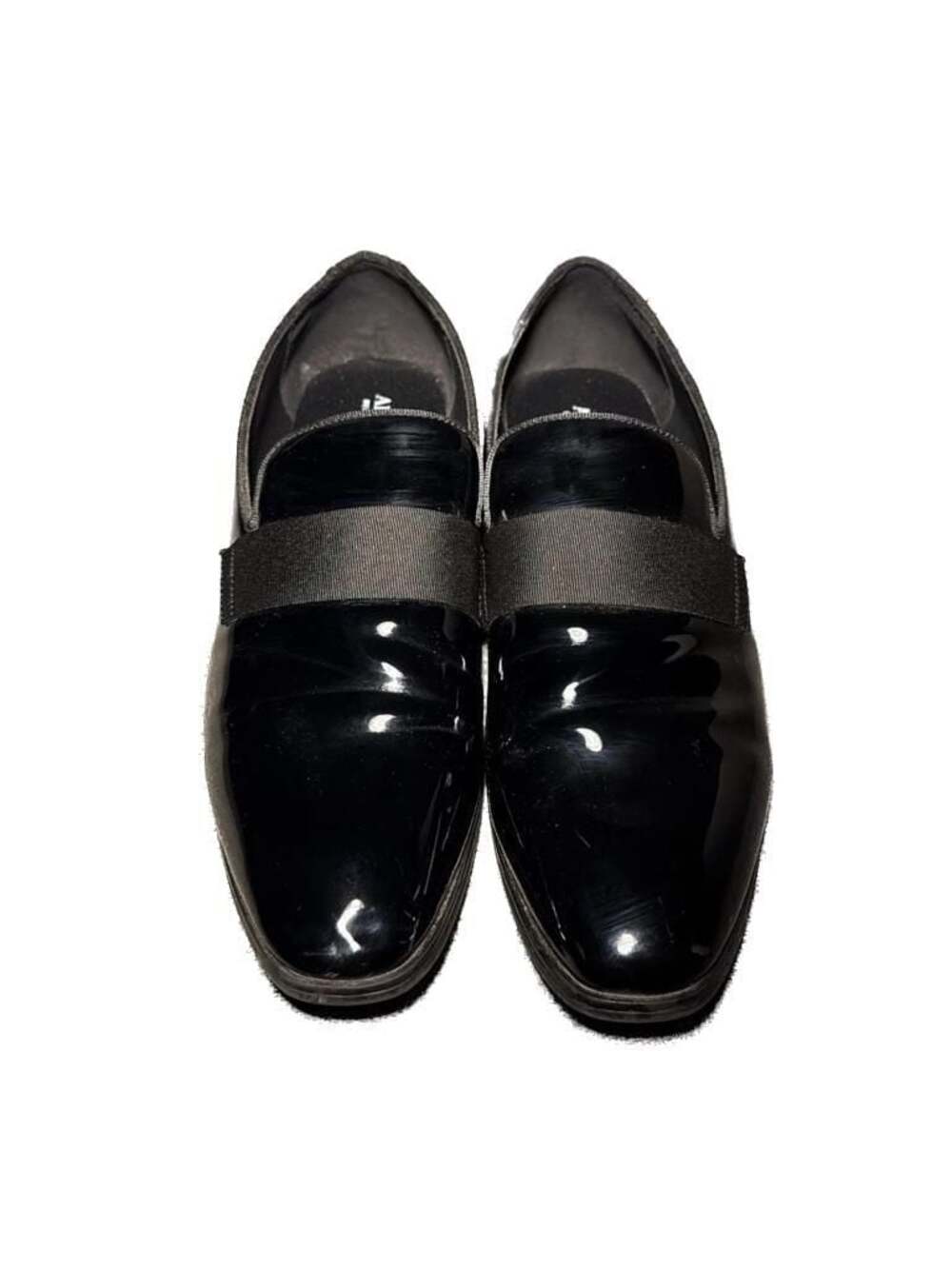 Alfani Men's Black Patent Leather Memory Foam Tuxedo Loafers